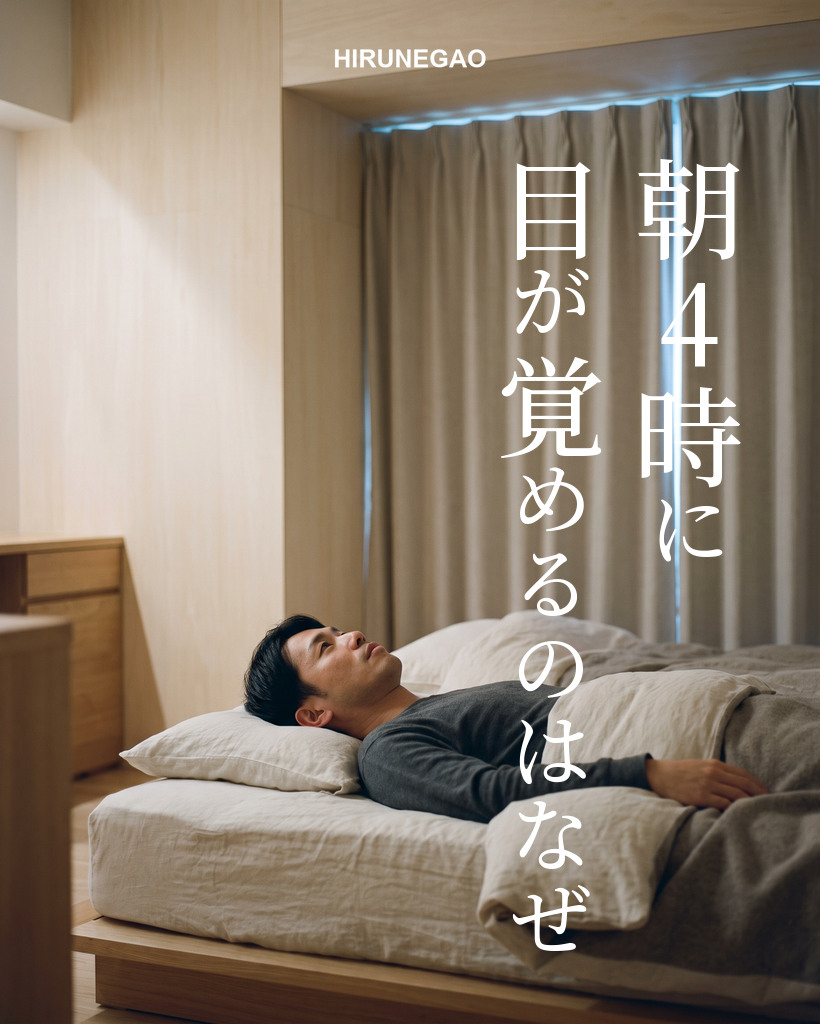 朝4時に目が覚めるのはなぜ？早期覚醒の原因と3つの対策